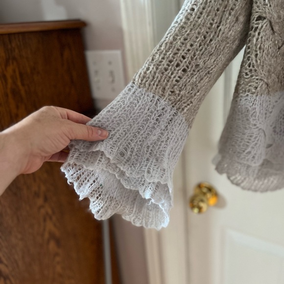 Anthropologie sweater. 2 colours light grey light blue - Picture 3 of 6